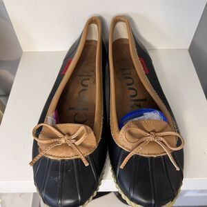 Chooka Duck Skimmer Women's Size 9  Shoes Garden‎ Rain Boat Ballet Black